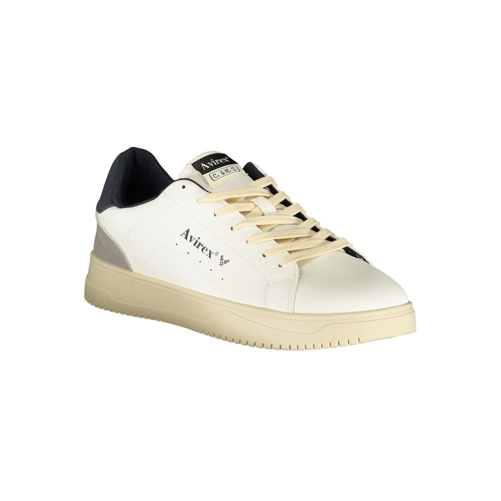Avirex Herren-Sneaker aus weißem Polyurethan