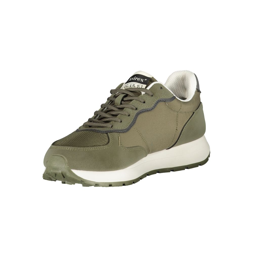 Avirex Grüner Sneaker aus Polyester für Herren