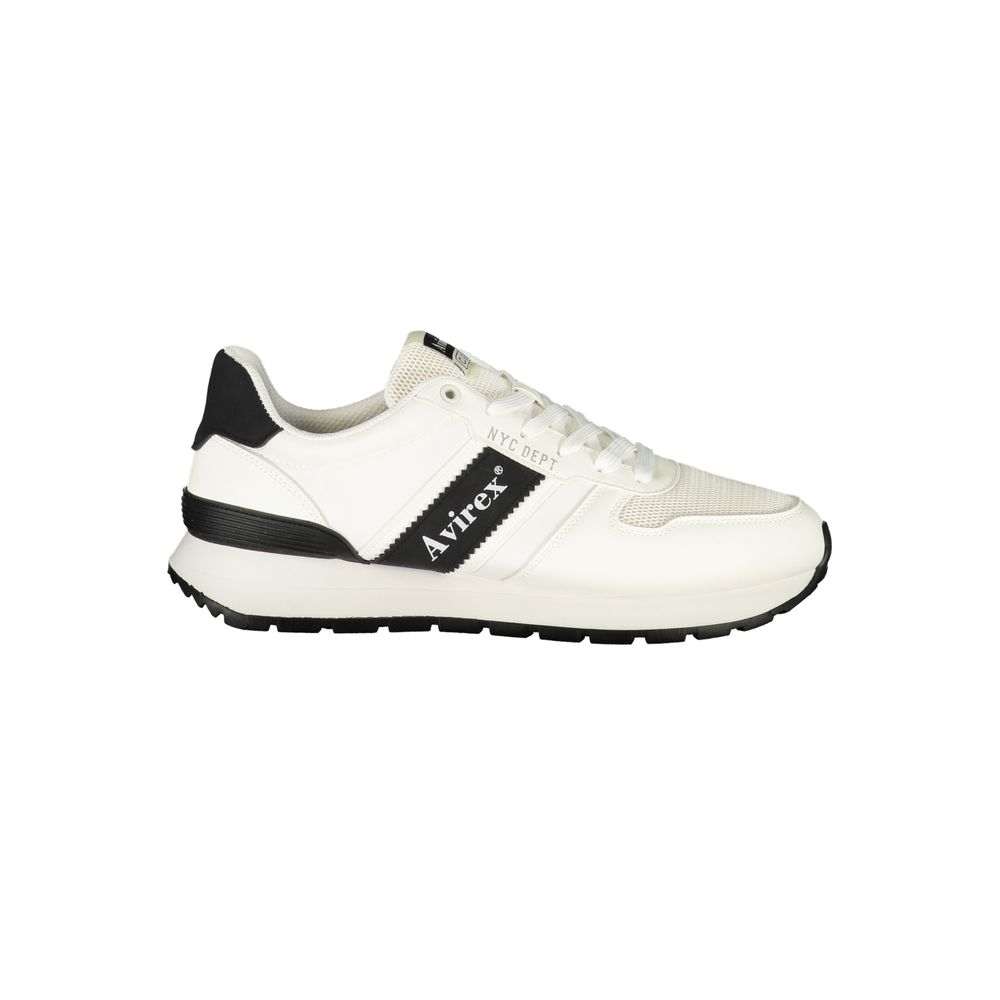 Avirex Herren-Sneaker aus weißem Polyurethan