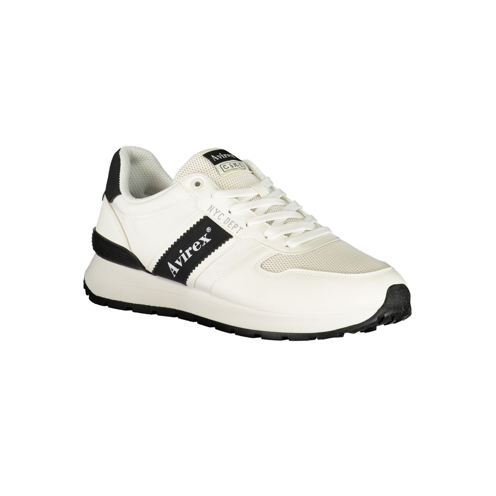 Avirex Herren-Sneaker aus weißem Polyurethan