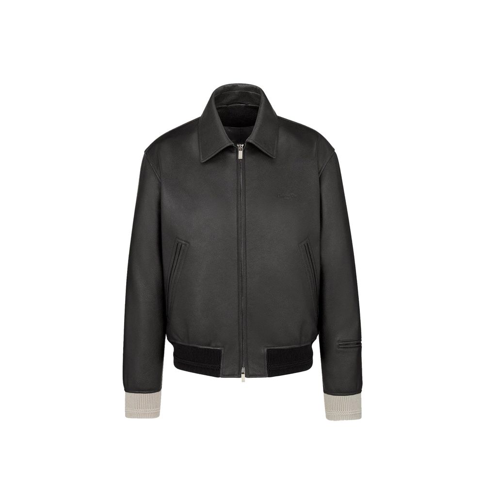 Dior Schwarze Lederjacke