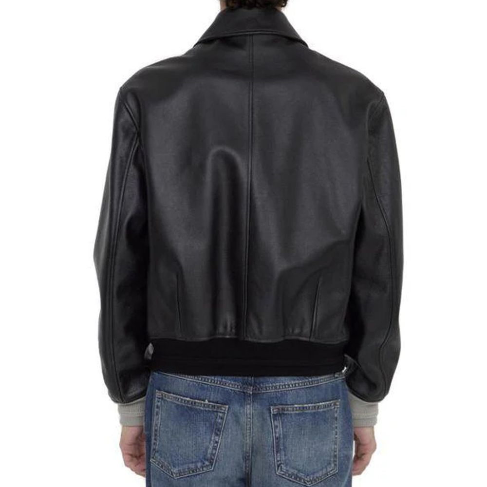 Dior Schwarze Lederjacke