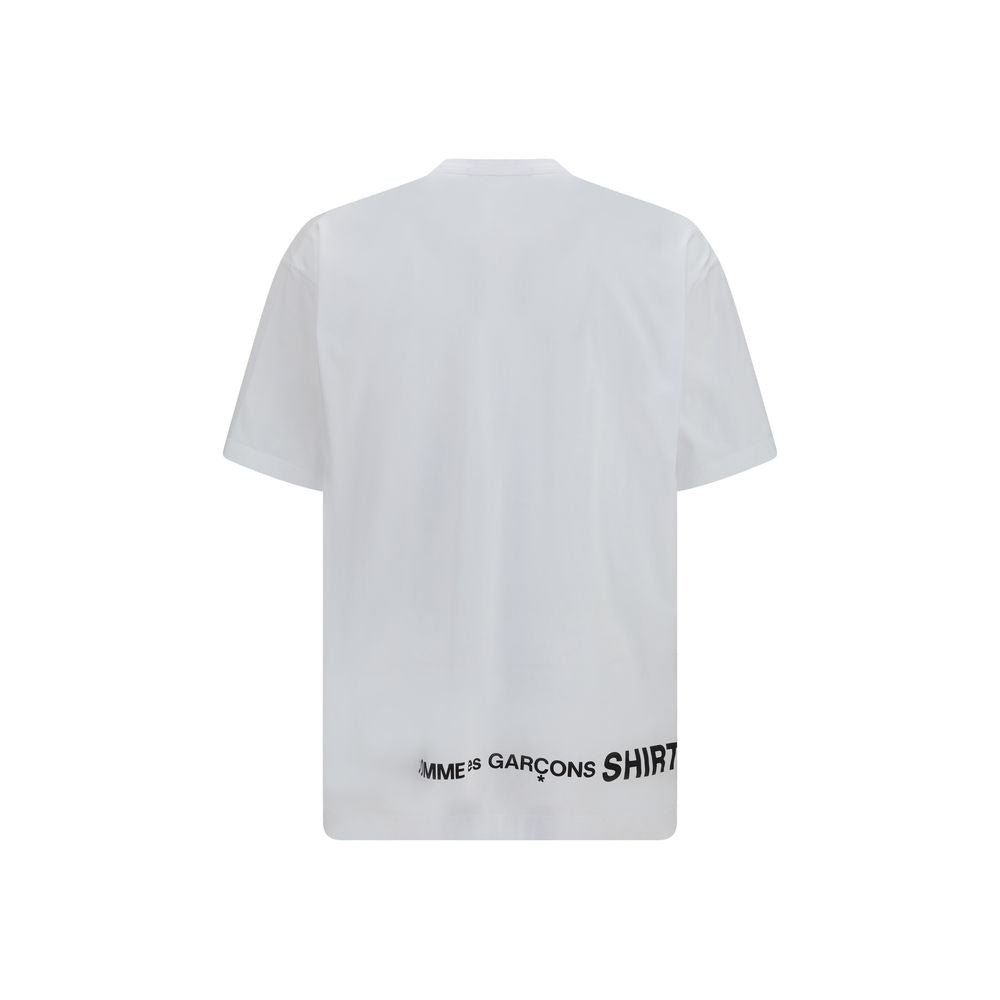 Comme Des Garçons Weißes Baumwoll-T-Shirt