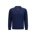 Prada Blue Cotton Sweater