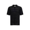 Laneus Schwarzes Baumwoll-Poloshirt