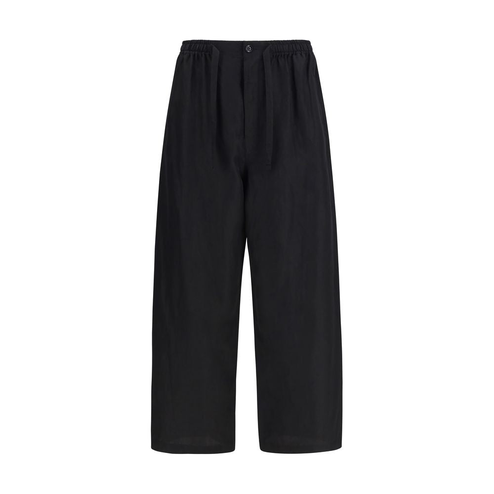 Lemaire Black Linen Pyjama Trousers