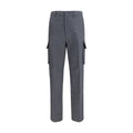 Lardini Graue Leinen-Cargo-Hose