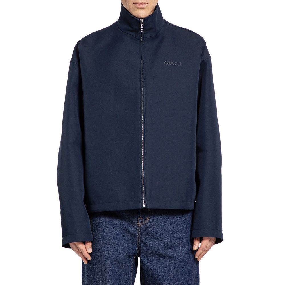 Gucci Blaue Marabou Kleidung