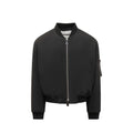 Jil Sander Schwarzer Bomber aus Polyester