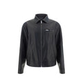 Prada Schwarze Lederjacke