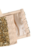 Dolce & Gabbana Gold Pailletten BH mit Bügel und leichter Polsterung