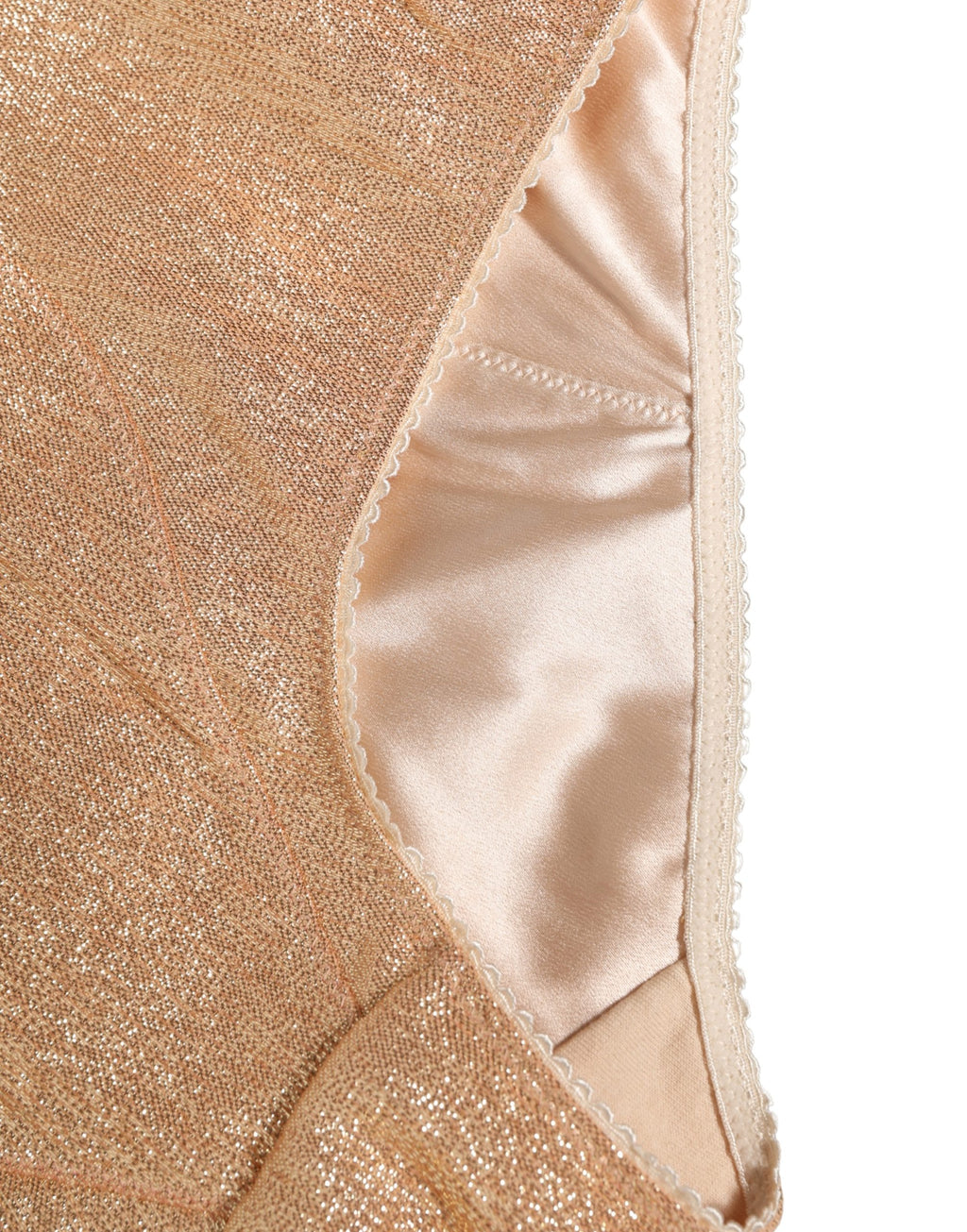 Dolce & Gabbana Beige Seidenmischung High Waist Miederhose Unterwäsche