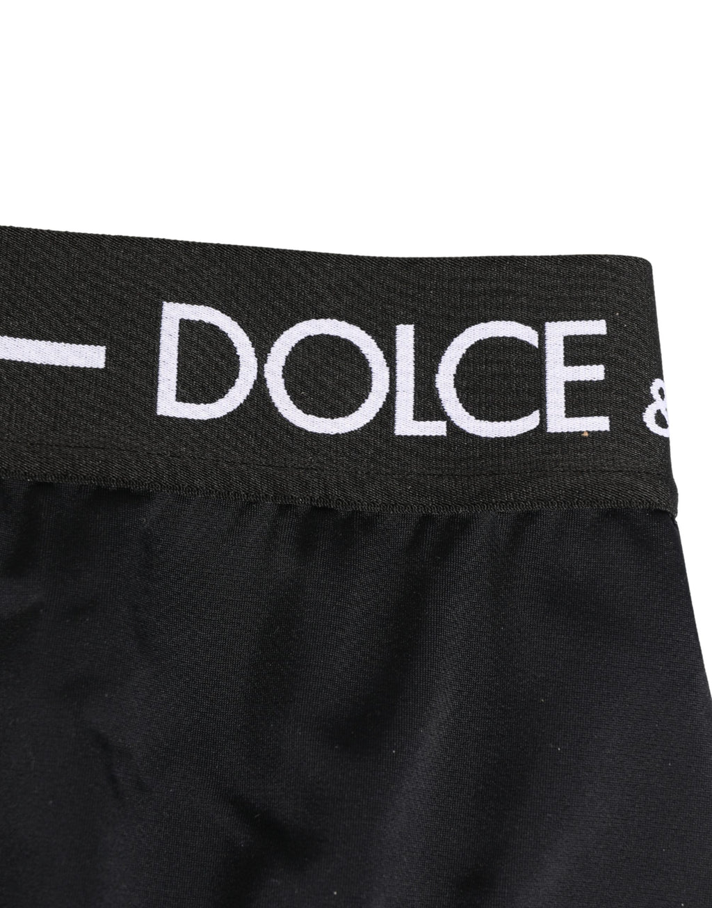 Dolce & Gabbana Schwarze Coulotte-Hose mit Logo-Bund