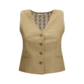 Max Mara Beige Leinenweste