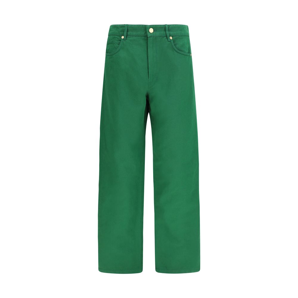 'S Max Mara Two-tone Cotton Casual Trousers