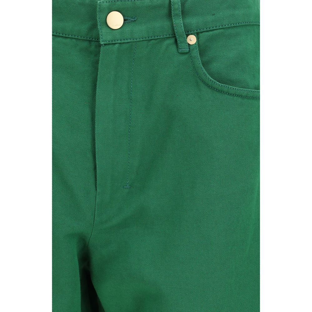 'S Max Mara Two-tone Cotton Casual Trousers