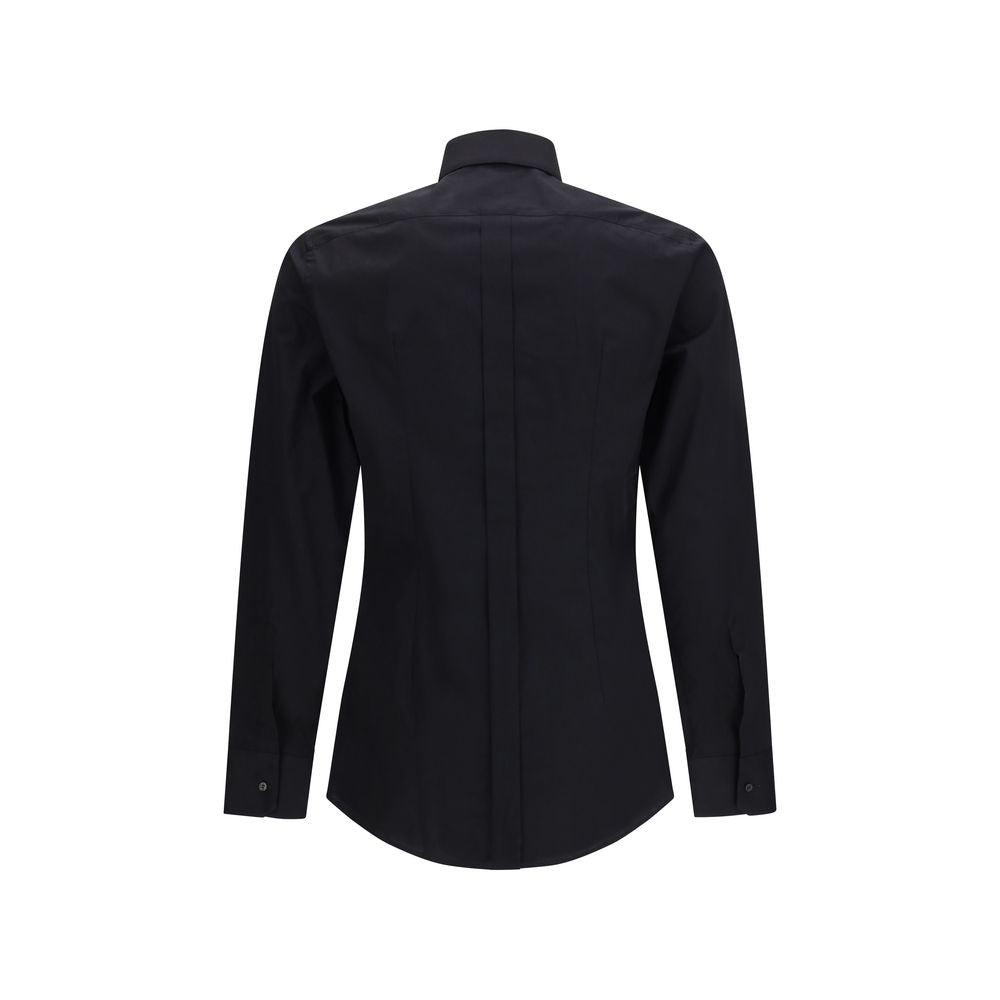 Dolce & Gabbana Schwarzes Baumwollhemd