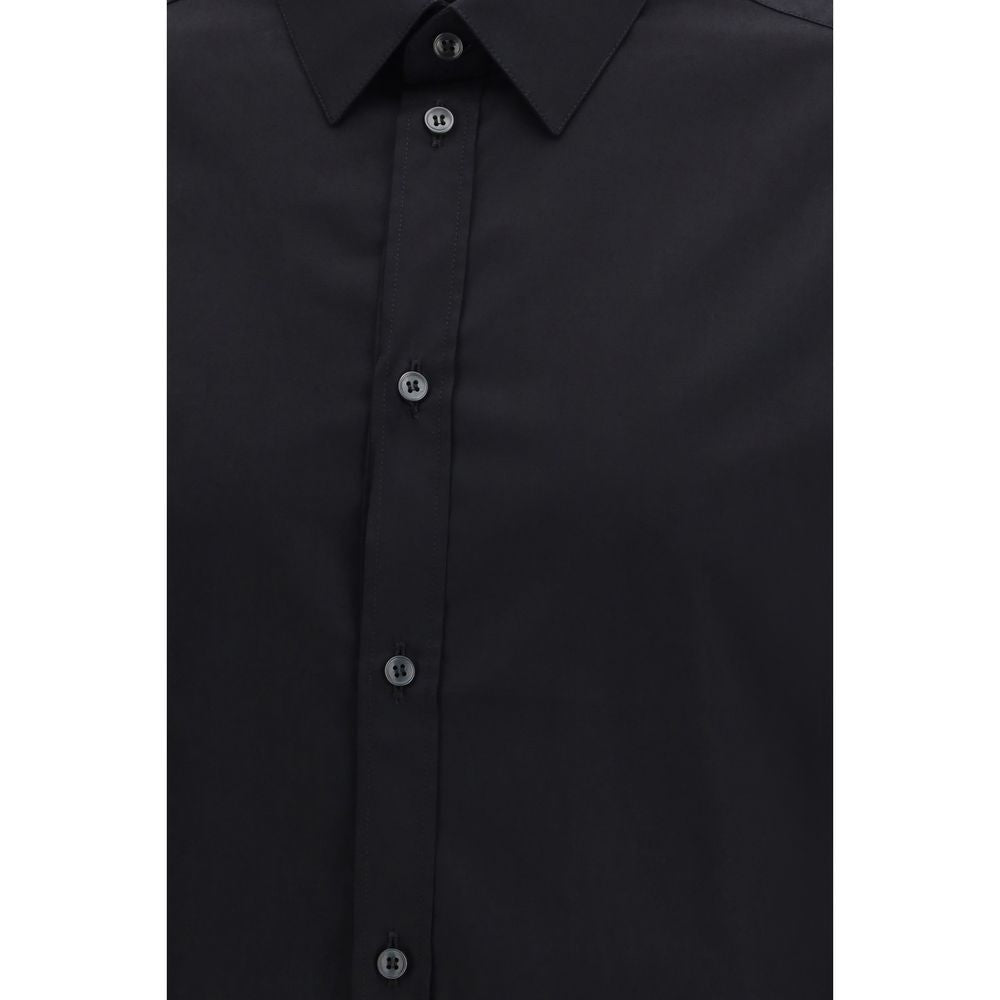 Dolce & Gabbana Schwarzes Baumwollhemd