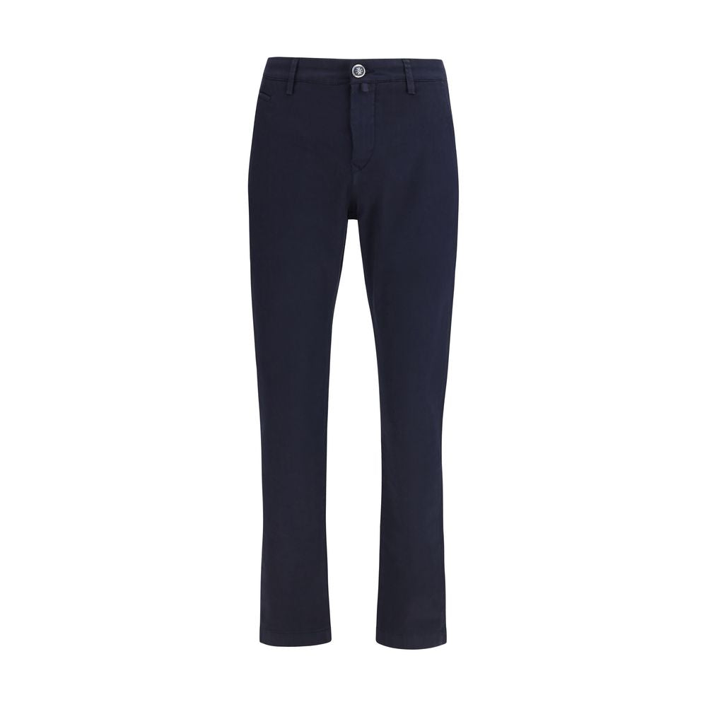 Jacob Cohen Blue Cotton Chino Trousers