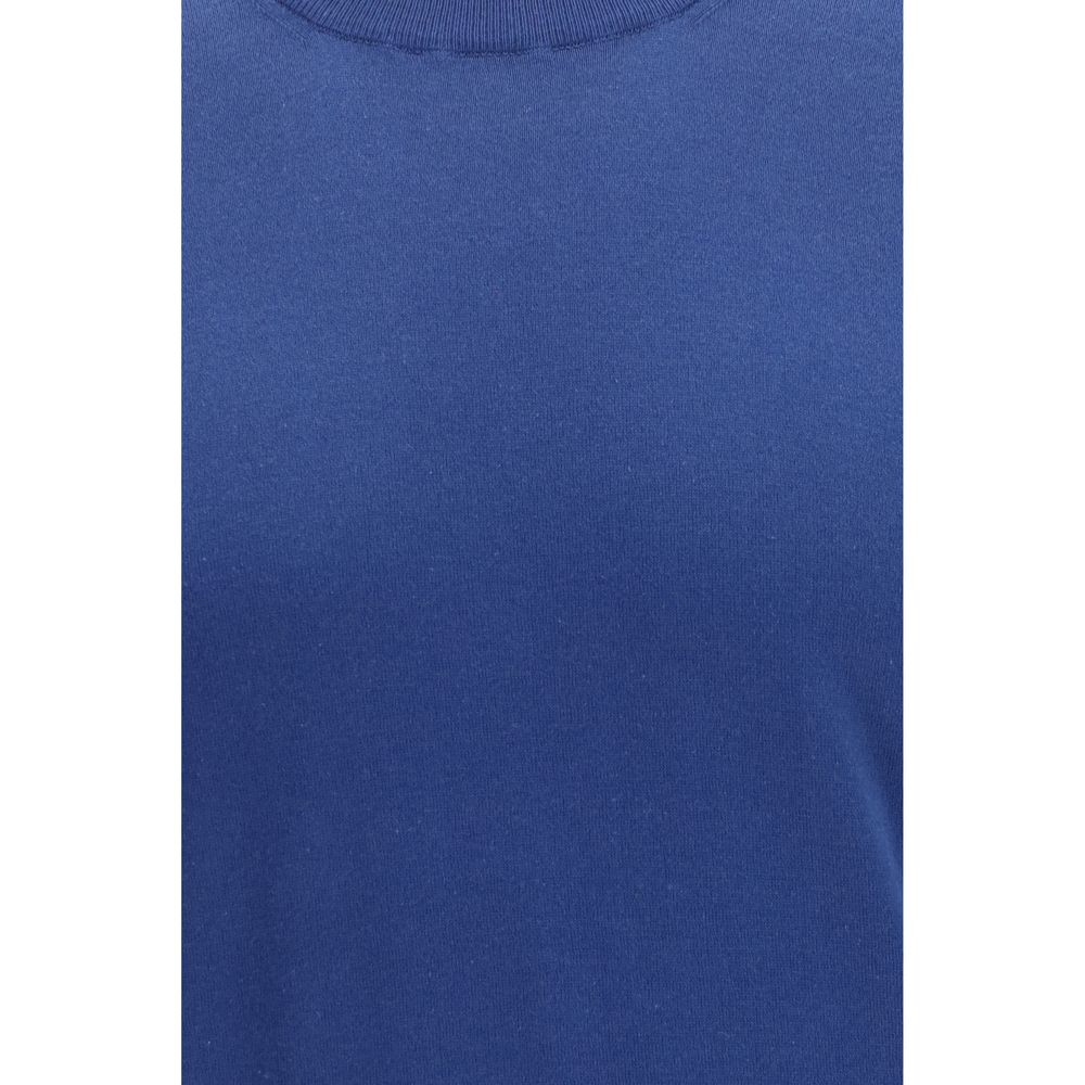 Brunello Cucinelli Blaues Baumwoll-T-Shirt