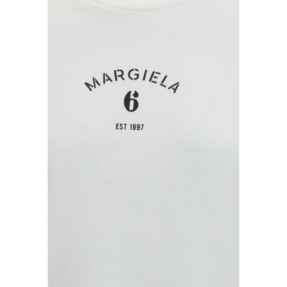 MM6 Weißes Baumwoll-Sweatshirt
