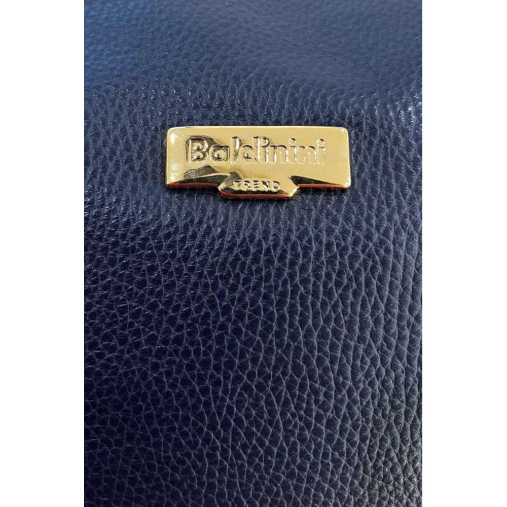 Baldinini Trend Blaue Clutch aus Rindsleder