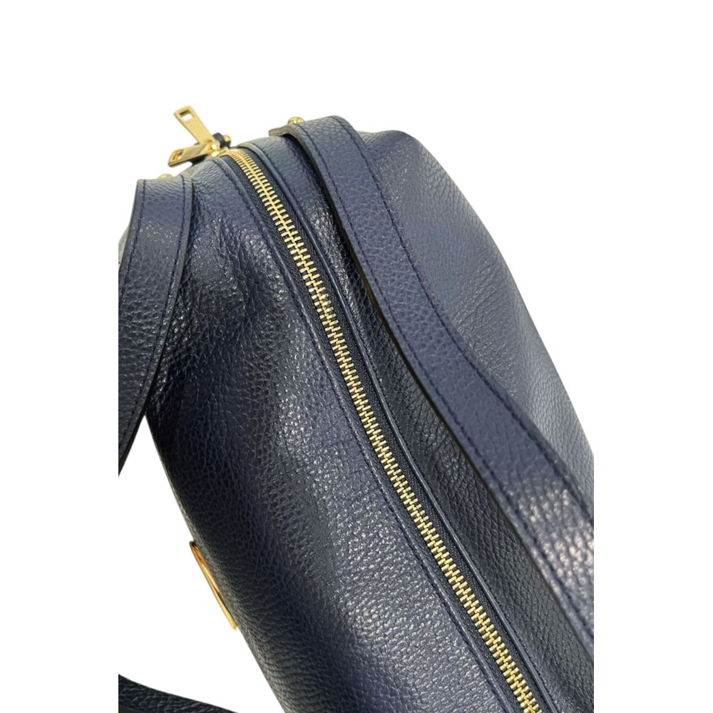 Baldinini Trend Blaue Clutch aus Rindsleder