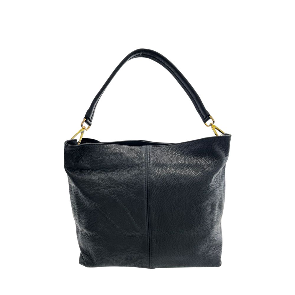 Baldinini Trend Black Calfskin Clutch