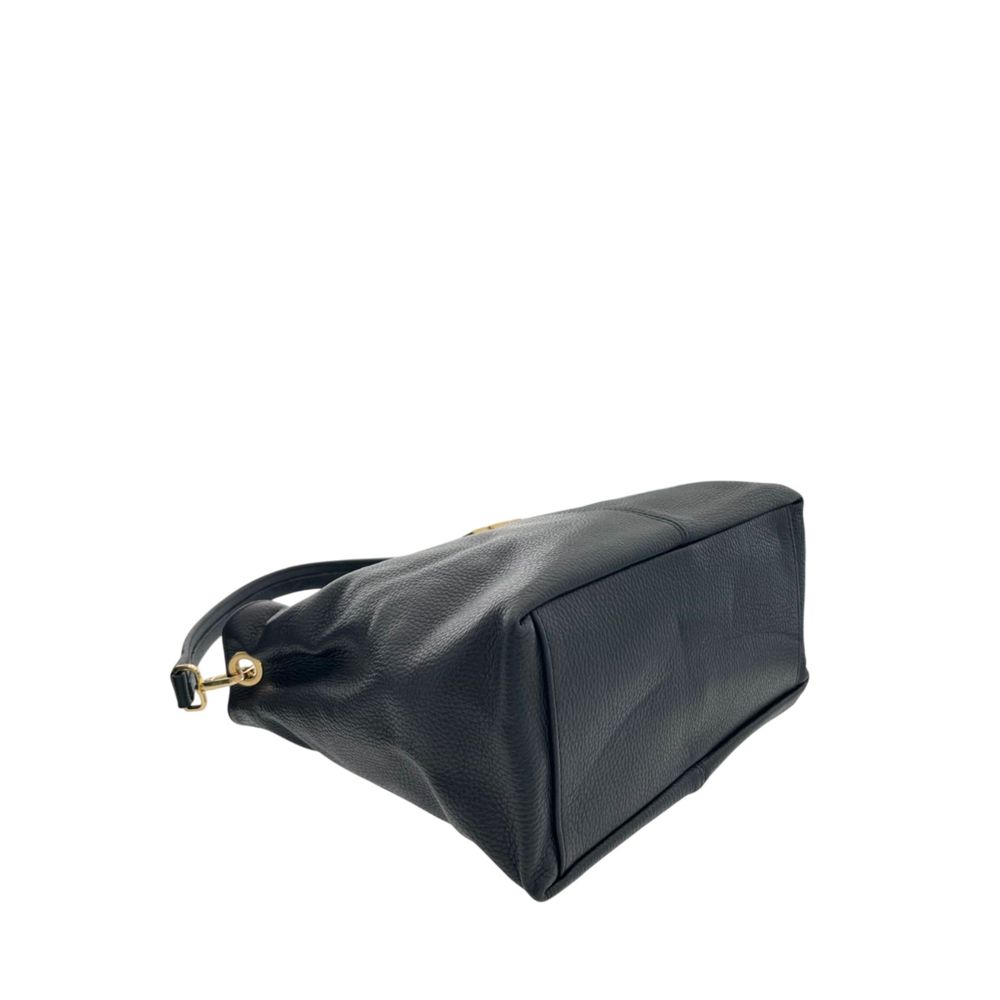 Baldinini Trend Black Calfskin Clutch