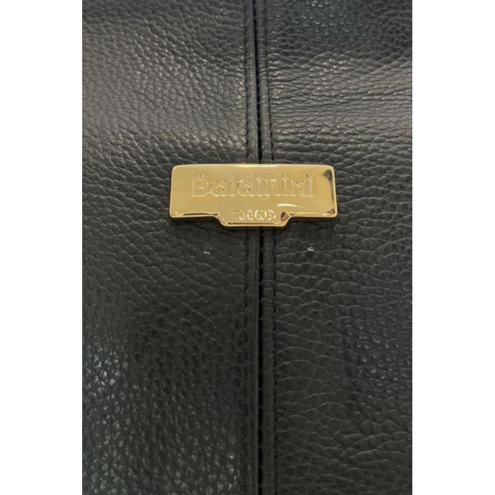 Baldinini Trend Schwarze Leder Damentasche