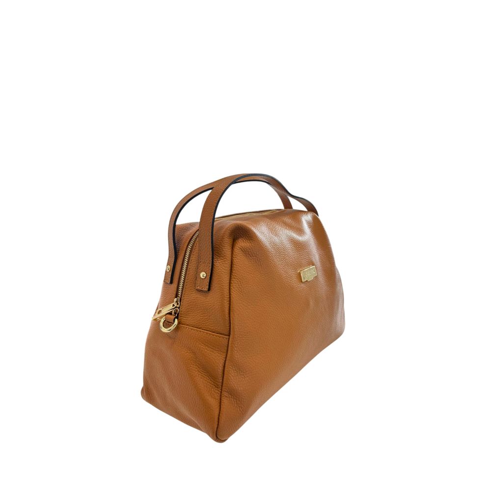 Baldinini Trend Braune Clutch aus Rindsleder