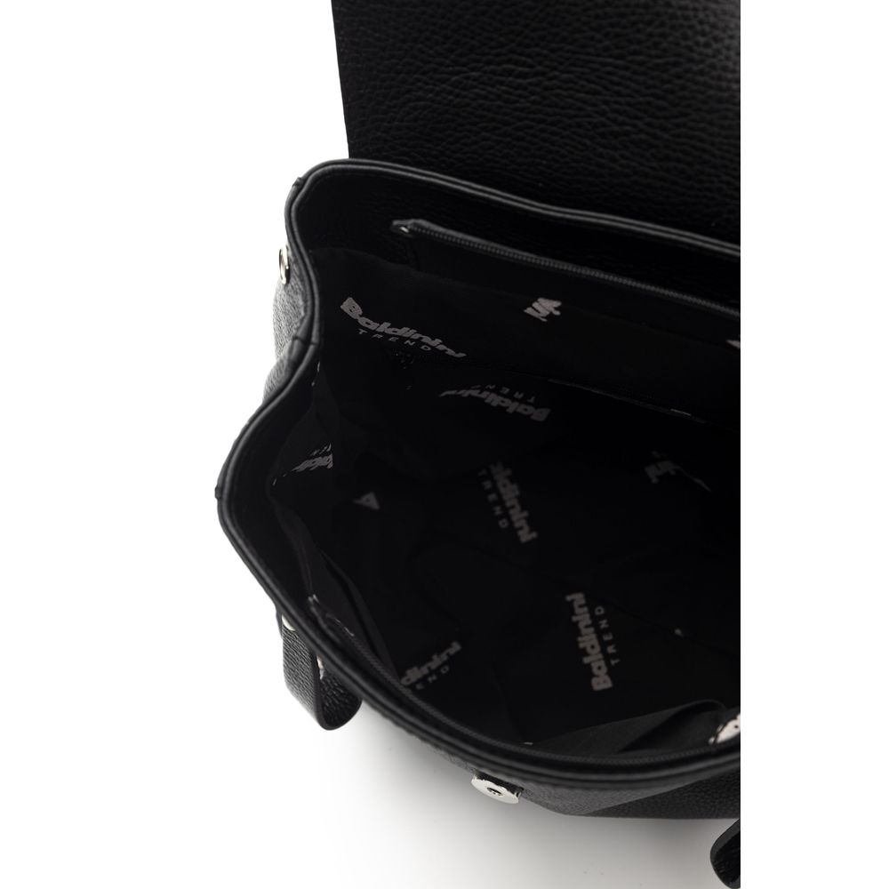 Baldinini Trend Schwarzer Lederrucksack für Damen