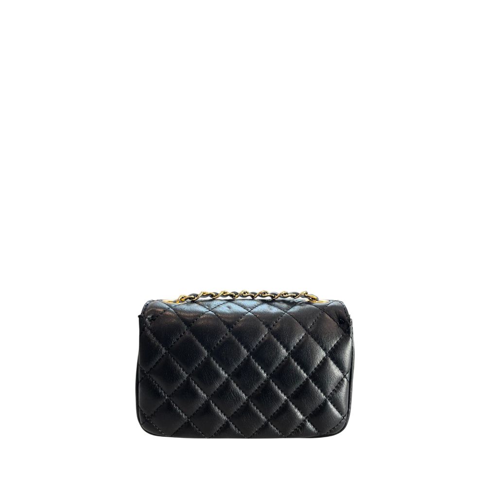 Baldinini Trend Schwarze Leder Damentasche