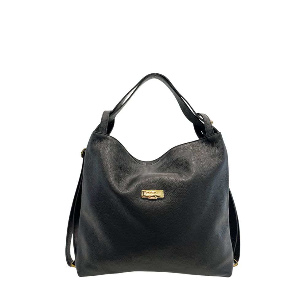 Baldinini Trend Schwarzer Lederrucksack für Damen