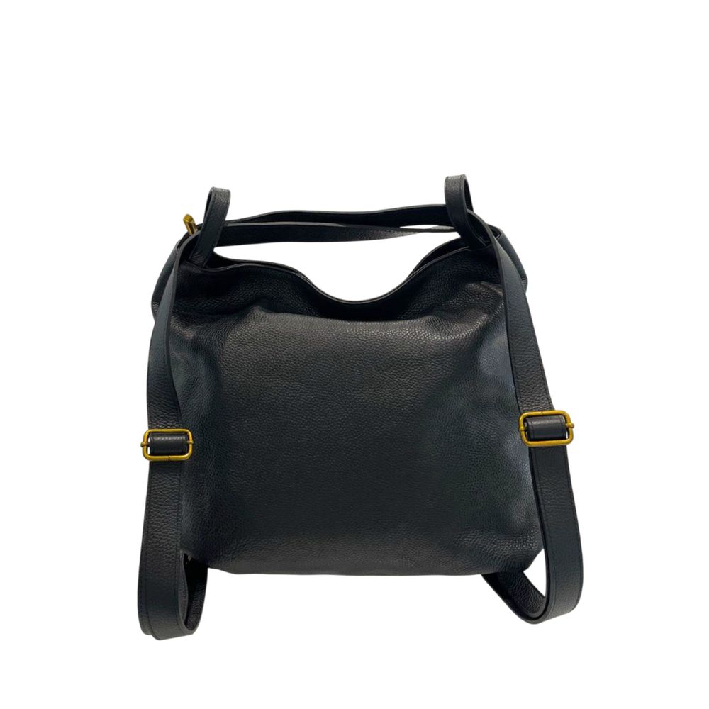 Baldinini Trend Schwarzer Lederrucksack für Damen