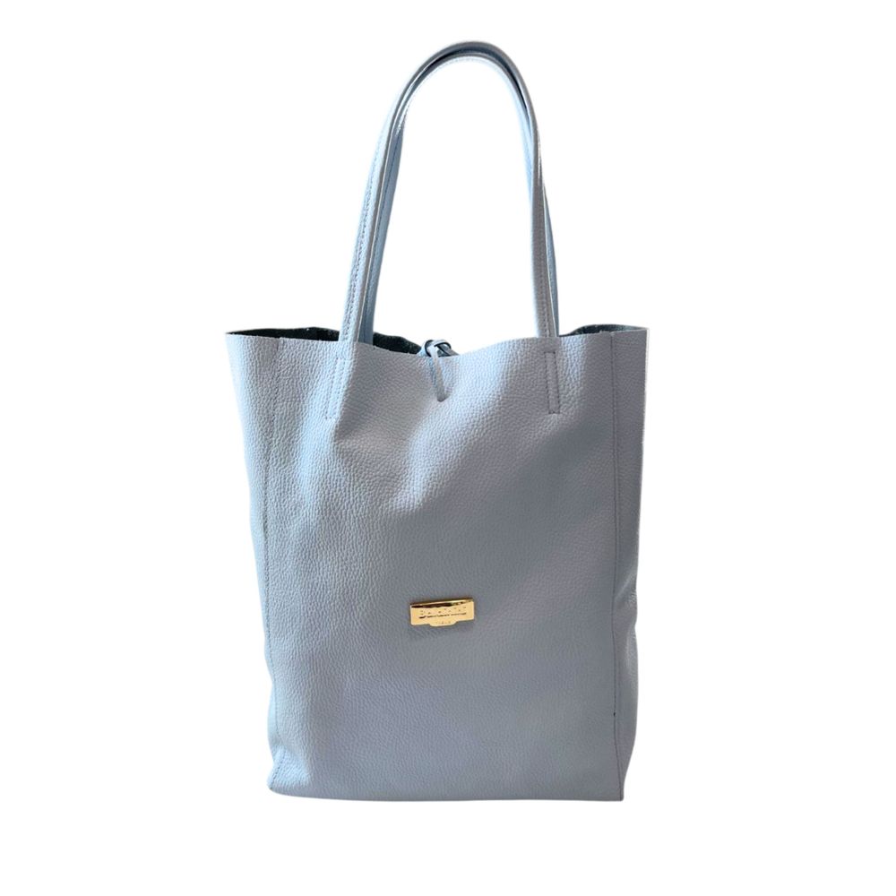 Baldinini Trend Blaue Clutch aus Rindsleder