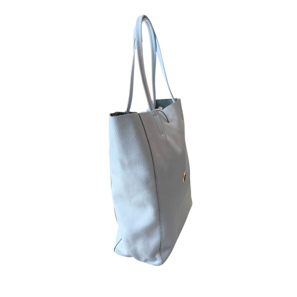Baldinini Trend Blaue Clutch aus Rindsleder