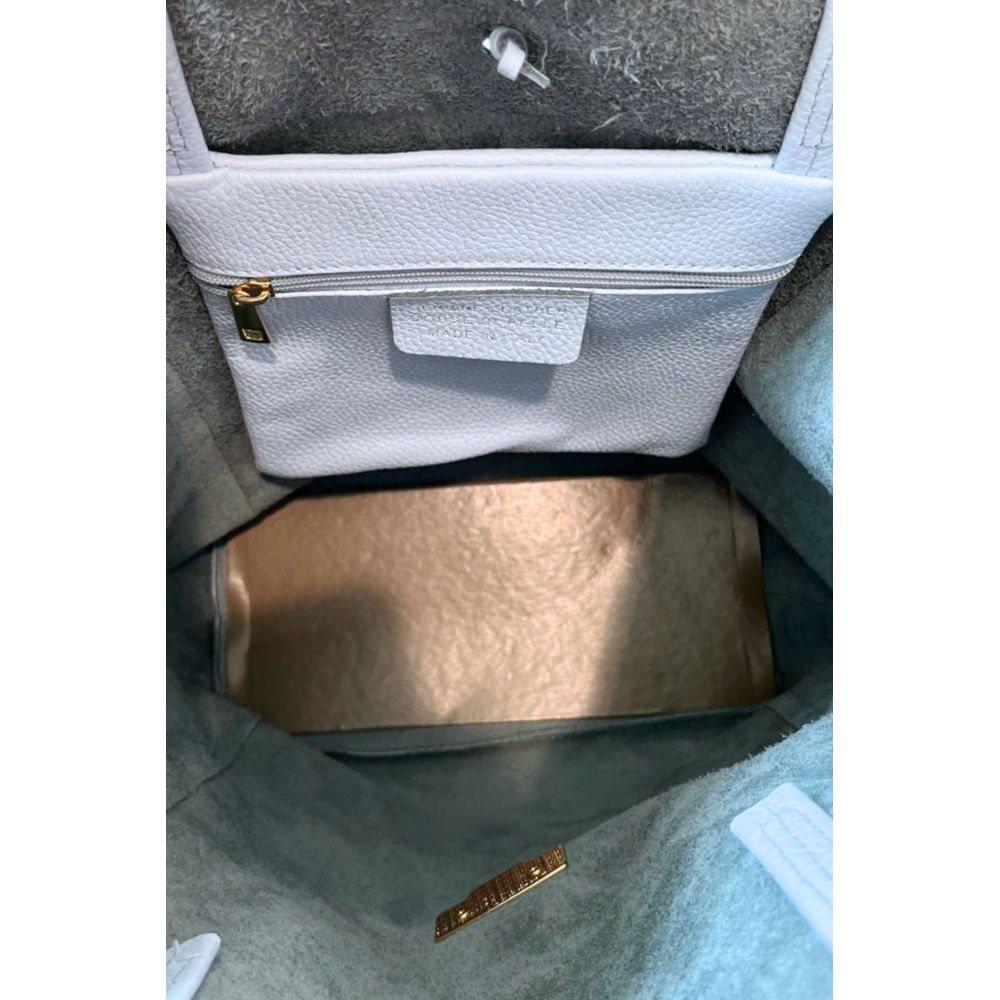 Baldinini Trend Blaue Clutch aus Rindsleder