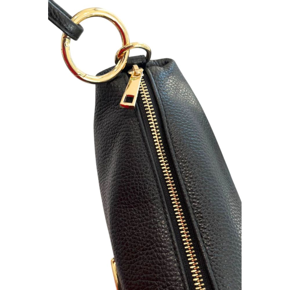 Baldinini Trend Schwarze Leder Damentasche
