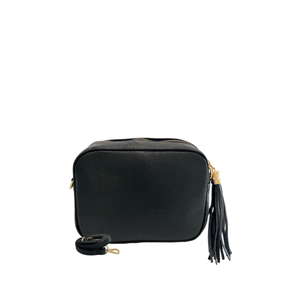 Baldinini Trend Schwarze Umhängetasche aus Rindsleder
