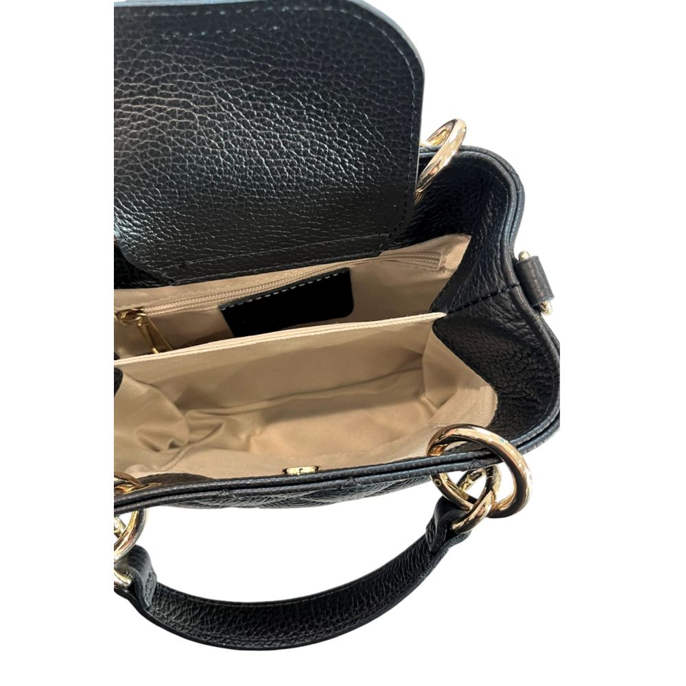 Baldinini Trend Schwarze Leder Damentasche