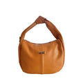 Baldinini Trend Braune Clutch aus Rindsleder