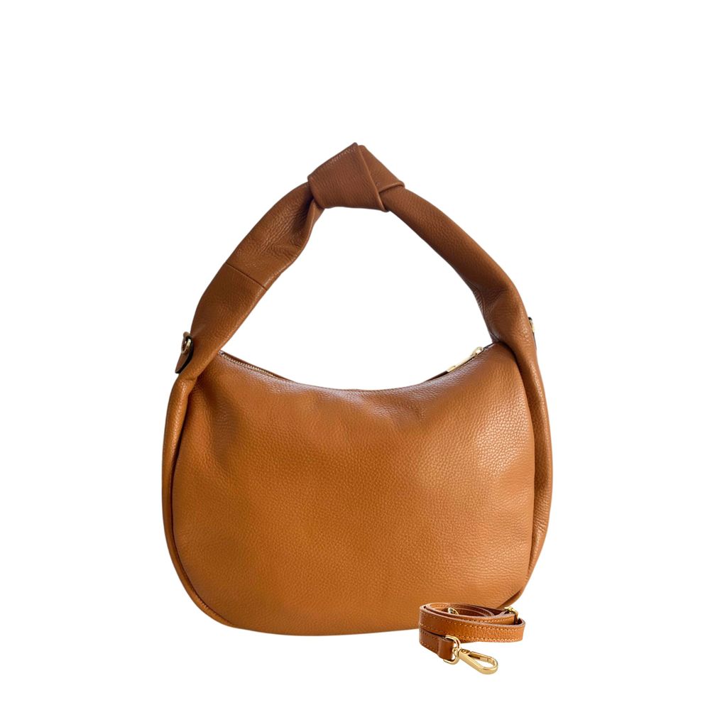 Baldinini Trend Braune Clutch aus Rindsleder