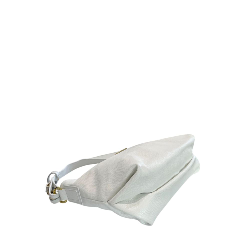 Baldinini Trend Weiße Clutch aus Kuhfell