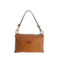 Baldinini Trend Braune Clutch aus Rindsleder
