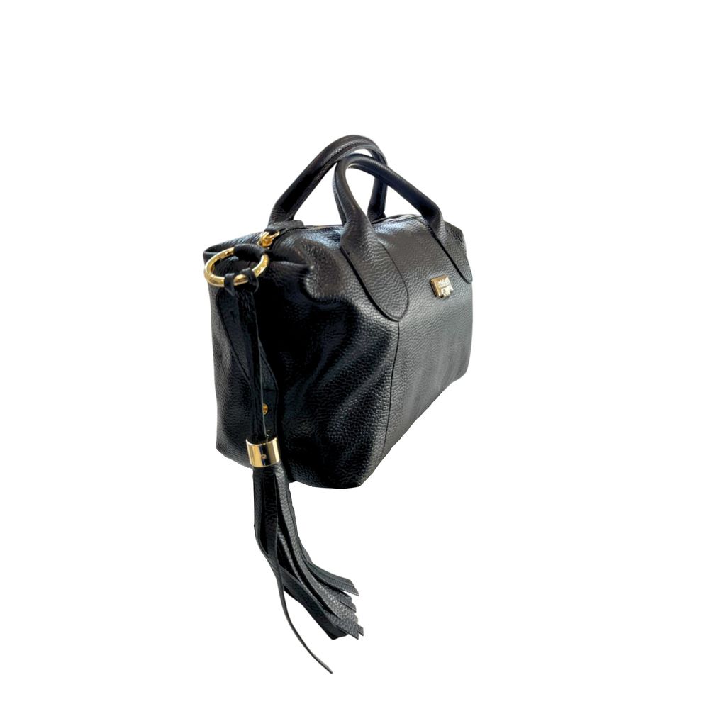 Baldinini Trend Schwarze Leder Damentasche
