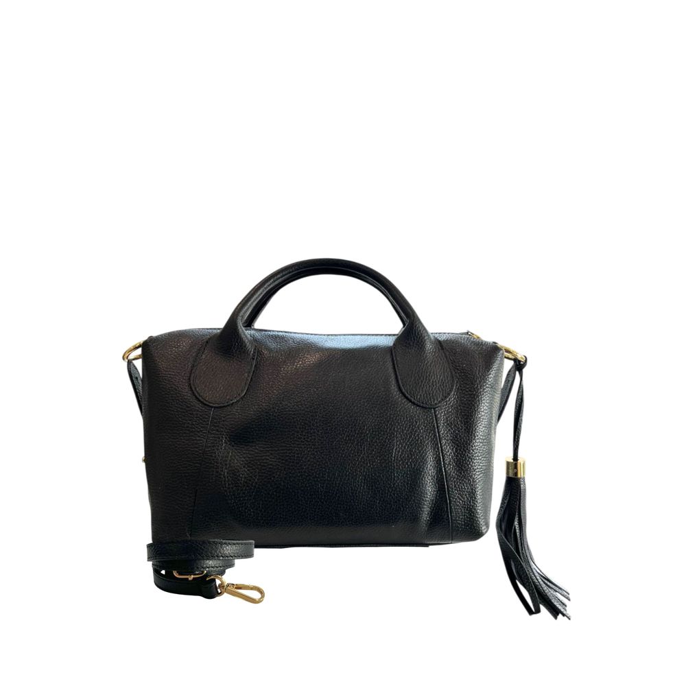 Baldinini Trend Schwarze Leder Damentasche