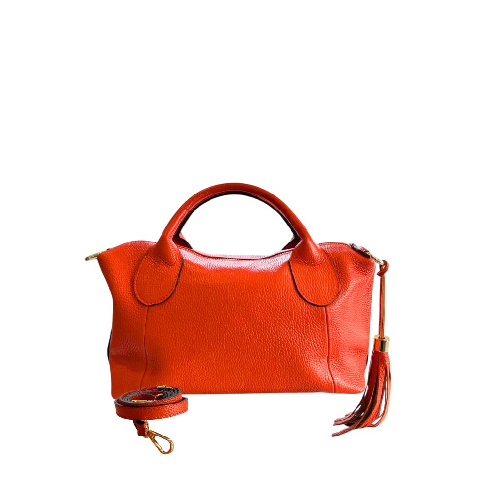 Baldinini Trend Shoulder Bag in Orange Cowhide