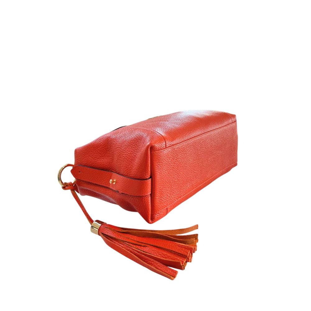 Baldinini Trend Shoulder Bag in Orange Cowhide