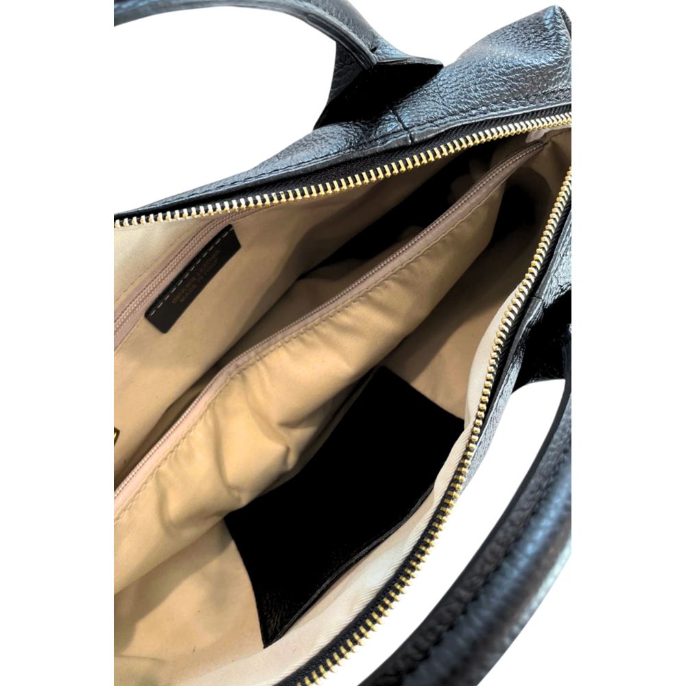 Baldinini Trend Schwarze Leder Damentasche